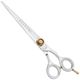 P&W Stiletto Straight Scissors - solidne nożyczki groomerskie proste z łożyskiem kulkowym, ściętymi krawędziami i szerokimi ostrzami