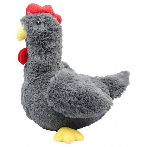 Pet Nova Plush Gray Chicken 34cm - pluszowy kurczak z piszczałką