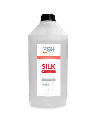 PSH Pro Silk Shampoo - szampon z biotyną i jedwabiem dla psów z długim włosem i wrażliwą skórą, koncentrat 1:4 - 5L