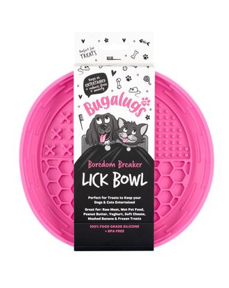 Bugalugs Lick Bowl for Dogs & Cats - miska do lizania dla psa i kota, 4 rodzaje wypustek