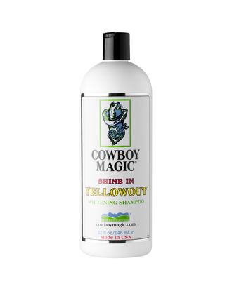 Cowboy Magic Shine In Yellowout Whitening Shampoo - szampon niwelujący zażółcenia i podkreślający naturalny kolor sierści - 946ml