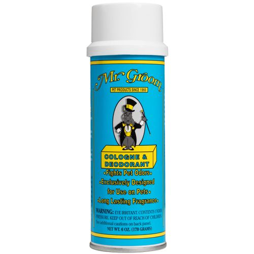 Mr Groom Cologne & Deodorant 170g - spray niwelujący nieprzyjemne zapachy odzwierzęce na legowiska, do pomieszczeń