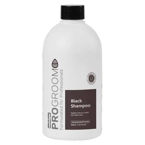 ProGroom Black Shampoo 500ml - szampon do czarnej i ciemnej sierści psa i kota, koncentrat 1:4