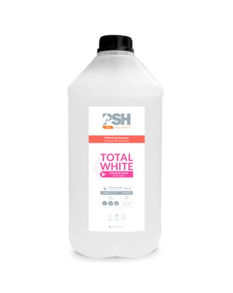 PSH Pro Total White Shampoo - szampon wybielający dla psów, koncentrat 1:3 - 5L