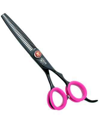 P&W Black Widow Double Thinning 6" - profesjonalne degażówki dwustronne z ozdobną śrubą, 30 ząbków