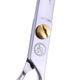 P&W Alfa Omega Scissors - profesjonalne nożyczki groomerskie z krótkim uchwytem, proste