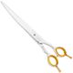 P&W Excelsior Curved Scissors - solidne nożyczki gięte z szerokimi ostrzami typu convex i krótkim, ergonomicznym uchwytem