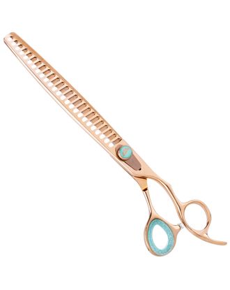 Kenchii Rose Chunkers 8" - degażówki groomerskie w kolorze rose gold, 25 ząbków