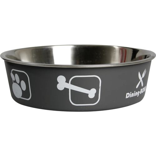 Flamingo Kena Grey Dining Bowl - antypoślizgowa miska dla psa i kota