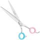 Blovi Magical Queen Line Straight Scissors 7,25" - profesjonalne nożyczki groomerskie 2w1, stal japońska VG10