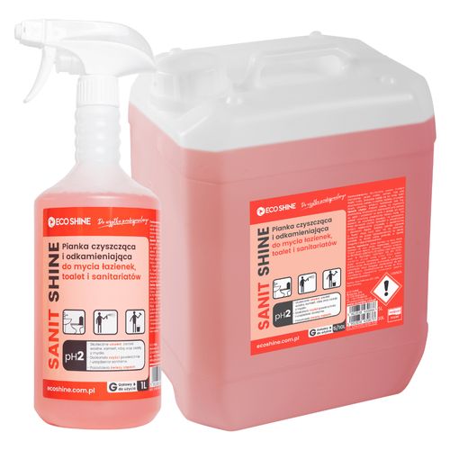 Eco Shine Sanit Shine - pianka czyszcząco-odkamieniająca do toalet i łazienek