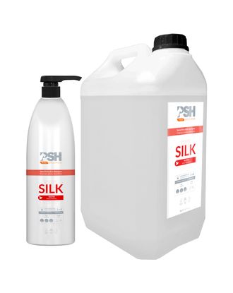 PSH Pro Silk Shampoo - szampon z biotyną i jedwabiem dla psów z długim włosem i wrażliwą skórą, koncentrat 1:4