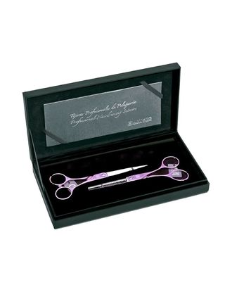 Artero Symetric Set 5.5" - zestaw nożyczek i degażówek z kolorowym uchwytem