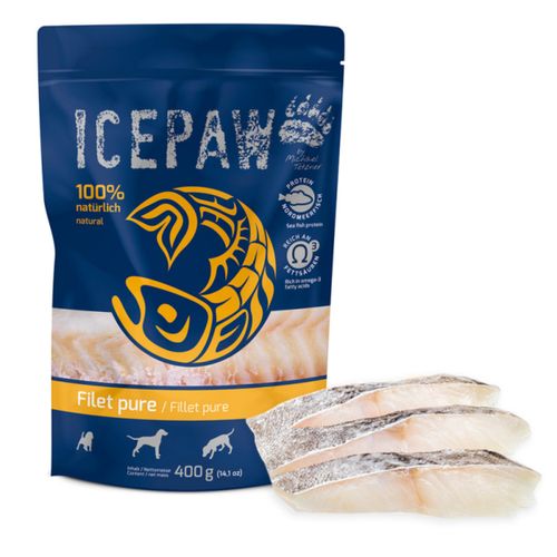 Icepaw Fillet Pure - pełnoporcjowa, mokra karma dla psów, 100% dorsz