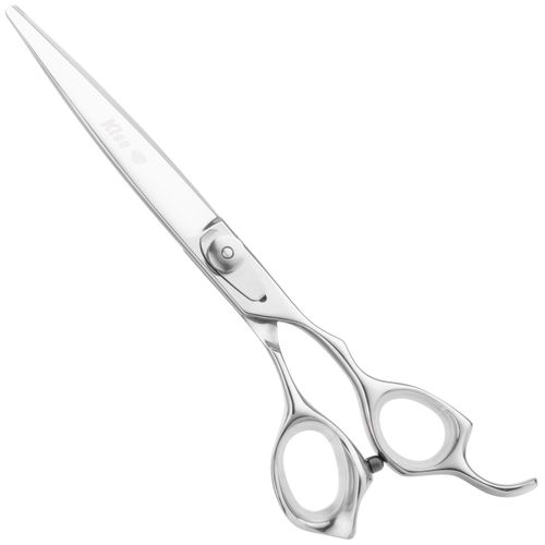 Geib Kiss Silver Pink Straight Scissors - wysokiej jakości nożyczki proste z mikroszlifem i srebrnym wykończeniem