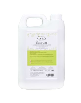 Groom Professional Luxe Restore Shampoo - odbudowujący szampon dla psa i kota, o zapachu smoczego owocu, koncentrat 1:30