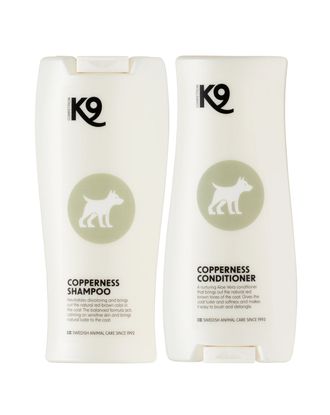 K9 Copperness Set - zestaw kosmetyków do pielęgnacji brązowej i rudej sierści psa i kota