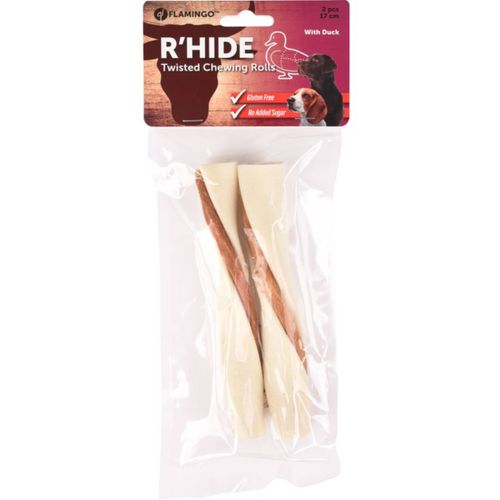 Flamingo R'hide Twisted Snack 110g - przysmak dla psa, skręcona pałeczka z kaczką