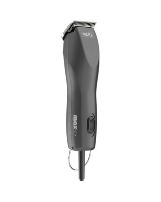 Wahl Max 50+ Brushless Pet Clipper - mocna, dwubiegowa maszynka przewodowa z silnikiem bezszczotkowym, ostrzem nr 10 i nasadkami