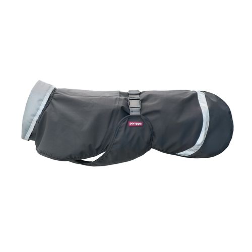 Kuori Pomppa Graphite - oddychająca kurtka przeciwdeszczowa dla psa, szara