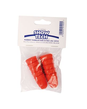 Gumowy paluszek do trymowania rozm. XS czerwony - 10szt.