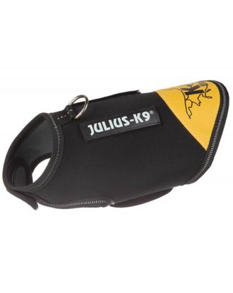 Julius-K9 IDC Noeprene Dog Clothes Yellow - neoprenowa kurtka dla psa, czarna z żółtym