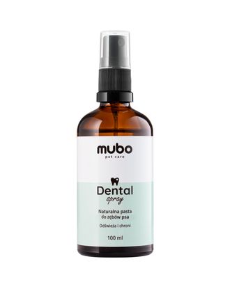 Mubo Dental Spray 100ml - naturalna pasta do zębów w sprayu dla psa