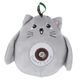 JK Animals Sweet Cat 16cm - okrągły kot z piszczałką, zabawka dla psa