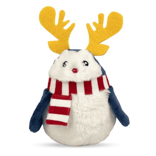 Dashi Xmas Plush Pengi 19cm - świąteczna zabawka dla psa, pluszowy pingwin z piszczałką