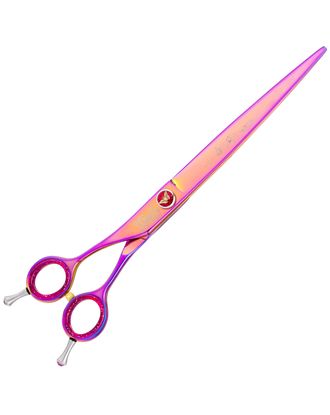 P&W ButterFly Left Scissors 8" - profesjonalne nożyczki groomerskie dla osób leworęcznych, proste