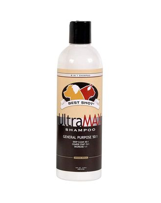 Best Shot UltraMax Pro 4in1 Shampoo - profesjonalny, wielozadaniowy i bardzo wydajny szampon dla zwierząt, koncentrat 1:50 - 500ml