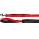 Flamingo Leash Kayga Red - nylonowa smycz dla psa, z elastyczną saszetką i 2 uchwytami, czerwona, 153cm/25mm