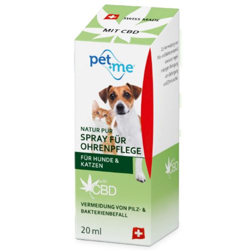 Pet+Me Spray For Ear Care 20ml - naturalny spray do pielęgnacji uszu, dla psa i kota