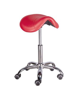 Krzesło groomerskie model Rodeo, czerwone
