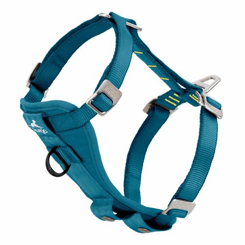 Kurgo Enhanced Strength Tru-Fit Smart Harness Ink - szelki samochodowe dla psa, morskie
