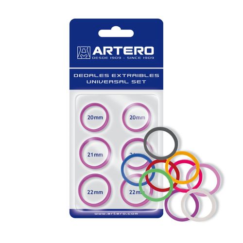 Artero - zestaw 6 wymiennych ringów do nożyczek, fioletowe