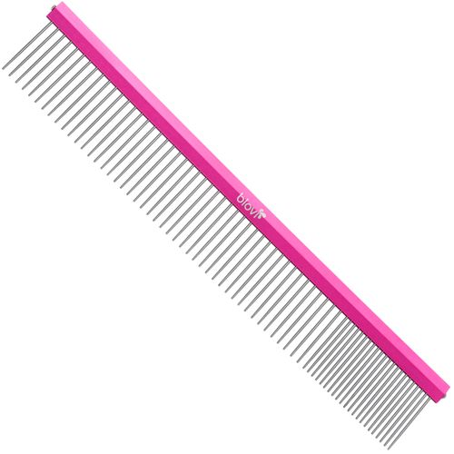 Blovi Ultralight Comb 25cm - bardzo lekki grzebień metalowy dla psa, mieszany rozstaw pinów (80/20)