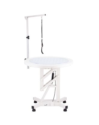 Blovi Luce Air Lift Led Grooming Table - stół groomerski z podświetlanym i obrotowym blatem 70cm, podnośnik pneumatyczny