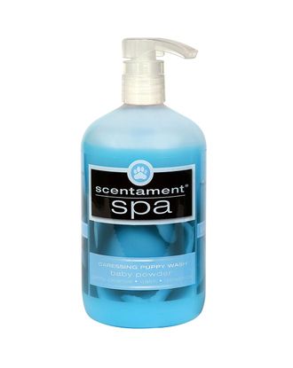 Best Shot Spa Caressing Baby Powder Puppy Wash - relaksacyjny płyn myjący dla szczeniąt i kociąt, o zapachu dziecięcego pudru, z naturalnymi ekstraktami, koncentrat 1:10 - 473ml