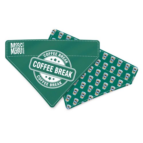 Max&Molly Reversible Bandana Coffee Break - bandana dla psa, dwustronna