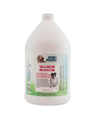 Nature's Specialties Tar & Sulfur Shampoo - szampon dla psa, do suchej, podrażnionej, zaczerwienionej skóry, koncentrat 1:6 - 3,8L