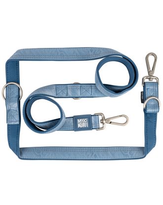 Max&Molly Multi Function Leash Matrix 2.0 Ocean - przepinana smycz dla psa, odblaskowa, niebieska