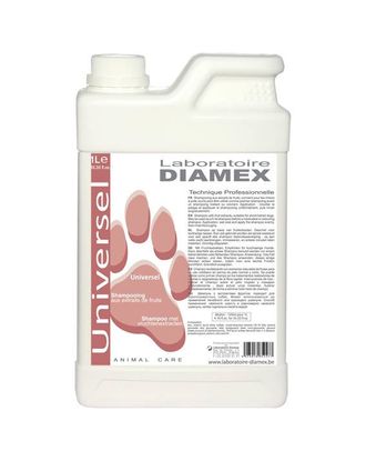 Diamex Universel Fruits Shampoo - szampon oczyszczający z ekstraktami owocowymi, do krótkiej sierści, koncentrat 1:8 - 1L