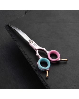 Blovi Teddy Line Pink Asian Style Scissors 6,5" - ultralekkie nożyczki gięte, aluminiowa rękojeść