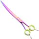 P&W ButterFly Bend Handle Curved Scissors 8" - profesjonalne nożyczki groomerskie z wygodnym, giętym uchwytem, gięte