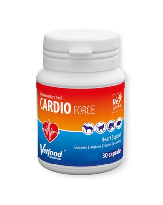 Vetfood Cardioforce - preparat wspomagający prawidłowe funkcjonowanie pracy serca, dla psa, kota, fretek i szczurów - 30tab.