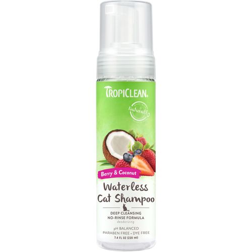 Tropiclean Deep Cleaning Waterless Shampoo for Cats 220ml - suchy szampon dla kotów, głęboko oczyszczający