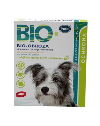 Pess Bio-Obroża 60cm - obroża przeciw insektom dla psów, z olejkami eterycznymi