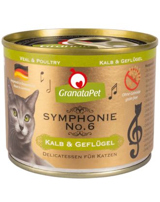 GranataPet Symphonie No.6 - wysokomięsna karma dla kota, cielęcina i drób