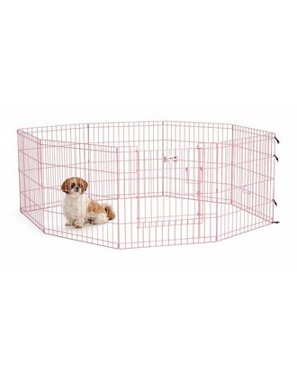 MidWest Life Stages Pink Exercise Pen - różowy kojec dla szczeniaka, małego psa, panel 61x61cm